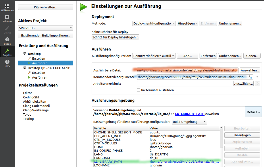 QtCreator DebugFmuConfig